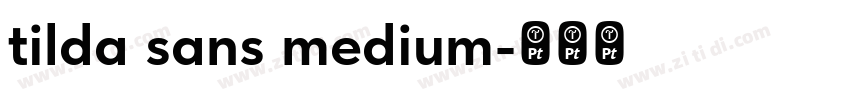 tilda sans medium字体转换